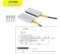 Light Curtain Matrix Optical Fiber Sensor Switch Area Scan Grating Through Beam Diffuse Reflective Distance 120/500mm Object 2mm(DT35ML)