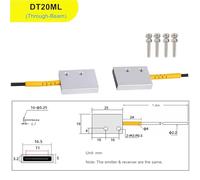 Light Curtain Matrix Optical Fiber Sensor Switch Area Scan Grating Through Beam Diffuse Reflective Distance 120/500mm Object 2mm(DT20ML)
