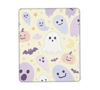 Light Cute Ghost Large Gaming Mouse Pad Desk Mat Non-Slip Rubber Base | Keyboard mat and computer mat desk pad with 100% polyester top, full-area print, rubber base for mouse pads at work or play.