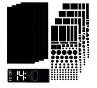 Light Dimming Stickers 8 x 4 Inch LED Light Blocking Stickers 8 Pcs Self-Adhesive LED Filters Dimming Sheets for Electronics LED Light Alarm Clock Monitor dim 50%~80% ＆ 100%