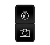 Light Dual Push Button Switch HEATER FAN FRONT REAR DIFF LOCK 12V Car Switc Fit For TOYOTA Landcruiser Prado RAV4 Tacoma(Compressor camera)
