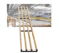 Light-Duty Conveyor, 0.4x2m ABS Plastic Roller for Warehouse Delivery & Unloading, Splicing Unpowered Roller Conveyor Slides for Factories & Logistics