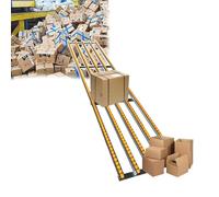 Light-Duty Conveyor(5-Slide,100×50cm), ABS Plastic Roller, Non-Feed Splice Slides,for Garment Factory, Cold Storage,Efficient Delivery Packing Solutions,A