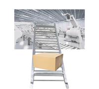 Light-Duty Conveyor Slide 0.3x4m - Unpowered Roller Conveyor for Easy Delivery Unloading in Warehouses, Factories & Cold Storage - Ideal for Retail & Logistics