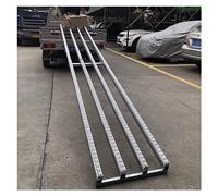 Light-Duty Conveyor System for Factories & Warehouses, Unpowered Roller Slides, Rust-Resistant ABS Frame, Modular Bucket Unloading, 30cm Width, Silver Finish