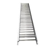 Light-Duty Conveyor - Unpowered Roller Slides with Anti-Rust Galvanized Steel Rollers, Portable Splicable Design for Warehouses and Factories, Ideal for Bucket Unloading