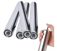 Light Duty Roller Conveyor 38MM Dia Industrial Factory Conveyor Rollers Replacement Roller Galvanized Steel Tube 21.6in Length