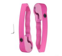 Light Duty Style Handlebar Ends Made of Anodized Aluminium Alloy for 22.2mm Mountain Bike Handlebars with Refined Touch (Pink)