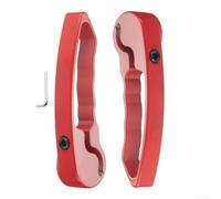 Light Duty Style Handlebar Ends Made of Anodized Aluminium Alloy for 22.2mm Mountain Bike Handlebars with Refined Touch (Red)