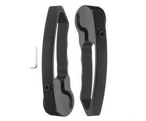 Light Duty Style Handlebar Ends Made of Anodized Aluminium Alloy for 22.2mm Mountain Bike Handlebars with Refined Touch (Black)