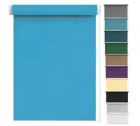 Light Filtering Roller Blinds 95 x 120 cm Privacy Protection Easy to Install, Window Roller Shades Blind Made to Measure for Any Window, Loft, Sky Blue