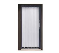 Light Filtering Sliding Glass Door CurtainWhite Room Divider with Aluminum Frame for Interior Spaces 28x40in (71x101cm) Privacy & Style for Your Home