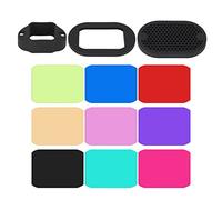 Light Filters, Color Correction Flash Light Filter Set Portable Beehive Grid Mesh 9 Filter Set Accessory Color Corrector Film Video Photo Filter Set for Camera Top Flash Light