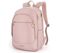 LIGHT FLIGHT Collge Laptop Backpack, 15.6 inch Laptop Travel Backpack for women, College Computer Bookbag Casual Bag for Work Travel College, Gifts for Women,Pink