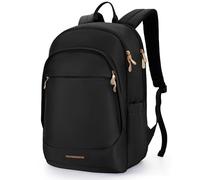 LIGHT FLIGHT Unisex's Lf4201007 Laptop Backpack, 01-Black, 15.6"
