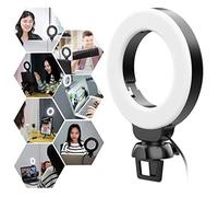 Light for Laptop Desk Clip On, Portable Video Conference Lighting with Color Temperature Brightness Control for Phone/Webcam/Monitor