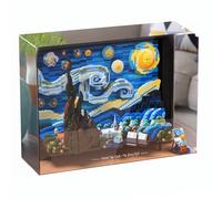 Light for lego-21333 Vincent-Gogh The Starry-Night - Led Lighting Kit Compatible with lego Building Blocks Model - NOT Included The Model Set (Dustproof Display Case)