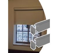 Light Gap Blockers for Blinds Blinds Light Blocking Strips for Windows Shades, Desk Heavy Duty Light Blocker with Seal, U Channel Sleepy Time Tracks for Nursery Bathroom(Gray,88inch/223.5cm)