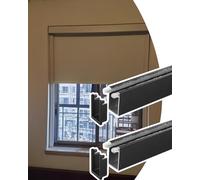 Light Gap Blockers for Blinds Blinds Light Blocking Strips for Windows Shades, Desk Heavy Duty Light Blocker with Seal, U Channel Sleepy Time Tracks for Nursery Bathroom(Black,39inch/99cm)