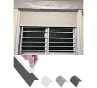 Light Gap Blockers for Blinds Roller Blinds Window Light Blocker with Adhesive Backing, L Channel Light Blockers/Blackout Side Tracks, Curtains Side Light Blockers(Black,196cm/76.4inch)