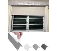 Light Gap Blockers for Blinds Roller Blinds Window Light Blocker with Adhesive Backing, L Channel Light Blockers/Blackout Side Tracks, Curtains Side Light Blockers(Gray,196cm/76.4inch)
