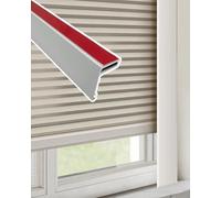 Light Gap Blockers for Blinds Self Adhesive Light Blockers Strips for Windows Doors, Sleepy Time Tracks-side Channels for Blackout Roller Shades, Metal Light Blocking Decorative(114.3cm/45inch)