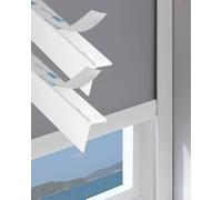 Light Gap Blockers for Blinds Self-Adhesive Light Blocking Strips 20 30 40 60 70 72 90 Inch, L Shape Window Light Blocker 2 Pack for Winter, Blinds Shades Sleepy Time Tracks(White,200.6cm/79inch)