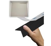 Light Gap Blockers for Blinds Self-Adhesive Light Blocking Strips for Window Fram, Light Blocker Blackout PVC Strips for Blinds Gap Side Track, Sleepy Time Tracks(Black,50.8cm/20inch)