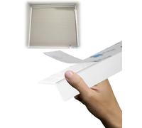 Light Gap Blockers for Blinds Self-Adhesive Light Blocking Strips for Window Fram, Light Blocker Blackout PVC Strips for Blinds Gap Side Track, Sleepy Time Tracks(White,30.4cm/12inch)