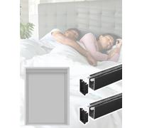 Light Gap Blockers for Blinds Sleepy Time Tracks-side Channels for Blackout Roller Shades, Heat Resistant Light Blocking Strips Nursery Blocking Sunlight, Light Blockers(Black,54inch/137.1cm)