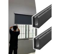 Light Gap Blockers for Blinds, U Channel Design for Window Side Light Blocking, Sleepy Time Tracks for Room and Apartment Blinds