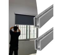 Light Gap Blockers for Blinds, U Channel Design for Window Side Light Blocking, Sleepy Time Tracks for Room and Apartment Blinds