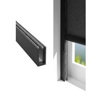 Light Gap Blockers for Blinds Window Light Blocker Strips for Blinds Gap Side Track, U Shape Light Blocking Strips, Extra Long Sleepy Time Tracks(Color1,190cm/74.8'')