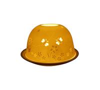Light Glow Busy Bees Porcelain Tealight Candle Holder Dome