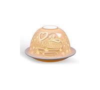 Light Glow 'One in a Million' Porcelain Tealight Candle Holder Dome