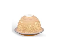 Light-Glow Porcelain Tealight Dome - Gift Message Collection, Handcrafted Lithophane Tea Light Holder, Multiple Sentiments Available (Special Friend)