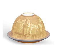 Light-Glow Porcelain Tealight Dome - Landmark & City Collection, Handcrafted Lithophane Tea Light Holder, Multiple Designs Available (Cornwall)