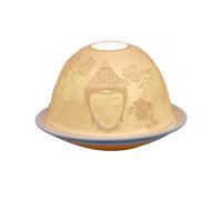 Light Glow Porcelain Tealight Holder Candle Dome & Tray Zen Aura