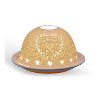 Light-Glow Tealight Candle Holder - Heart LD04010, White