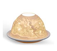 Light-Glow Tealight Candle Holder - Night Fairies LD90044, White, Approx. H8 x Ø12cm or H3.2" x Ø4.7"