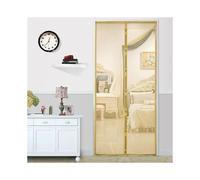 (Light Gold) Magnetic Insect Door Net Fly Insect Mesh Curtain