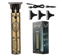 (Light Gold Man) Rechargeable Hair Clippers For Men Powerful
