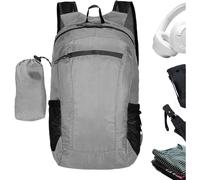 (Light Gray) Backpack for Travel - Waterproof Sports Backpack,20L Lightweight Running Supplies, Multipurpose Outdoor Accessories for Motorcycle, Picnic, Fishing