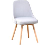 Light Gray Beech Backrest Counter Chairs for Kitchen & Dining Nail Art & Makeup Home Use Hotel & Wedding Room Leisure Seating