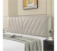 Light Gray Fabric Headboard Support Pillow for Double & King Size Beds 180x60cm Stylish Decor Enhancer & Protector Perfect for Home Bedroom Comfort