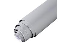 Light Gray Matte Cabinet Wrap Film Self Adhesive Peel Stick Wallpaper 60cm