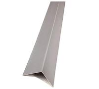 Light Gray Plastic PVC Corner 90 Degree 2.5 Meters Angle Trim Wall Edge Protector Various Sizes Cezar by TMW Profiles (50mm x 50mm x 2.5M)