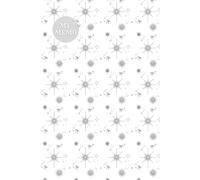 Light Gray Sparkling Star Decoration Notebook: 6 x 9 inches with 120 lined pages