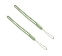 Light Green 2 PCS Adjustable Colorful Silicone Hand Wrist Strap Lanyard Waterproof for Cell Phone, USB Flash Drive, Mp3, Mp4, Mini Camera