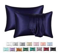 (Light Green, 20 X 30) Silk Pillowcase 2 Pack, 100% Mulberry Silk Pillowcase For Hair And Skin,thread Count Silk Pillow-lianA2-28